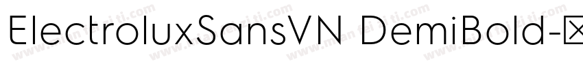 ElectroluxSansVN DemiBold字体转换